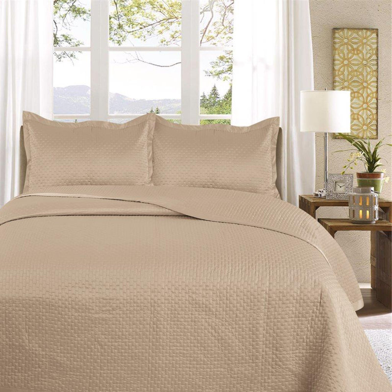 Wayfair Basics™ Bedspread and 2 Pillow Shams Set & Reviews Wayfair.co.uk